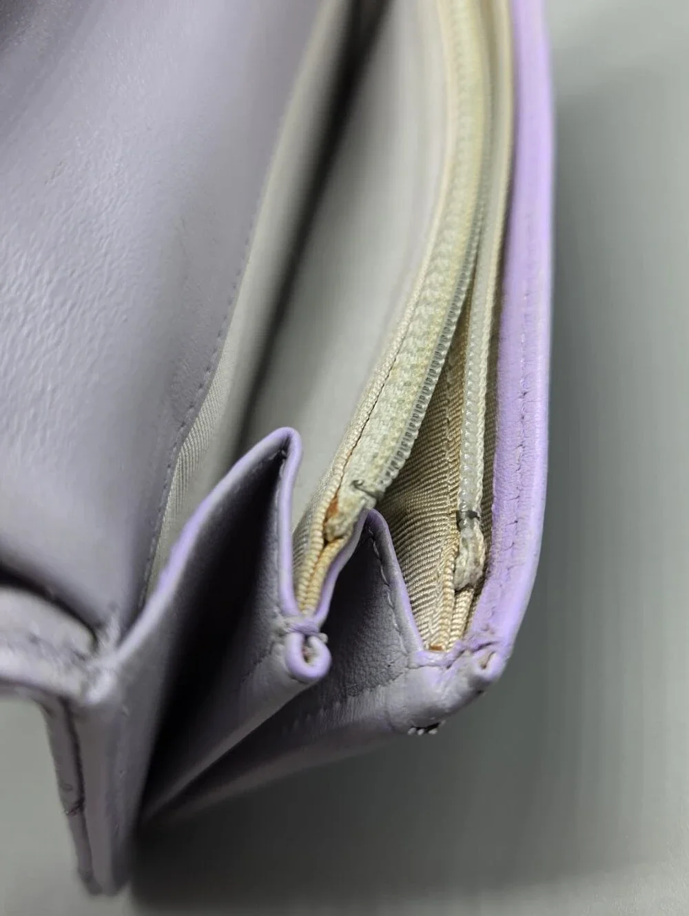🟣Chanel Purple Learher Clutch/Wallet🟣 - Picture 14 of 16